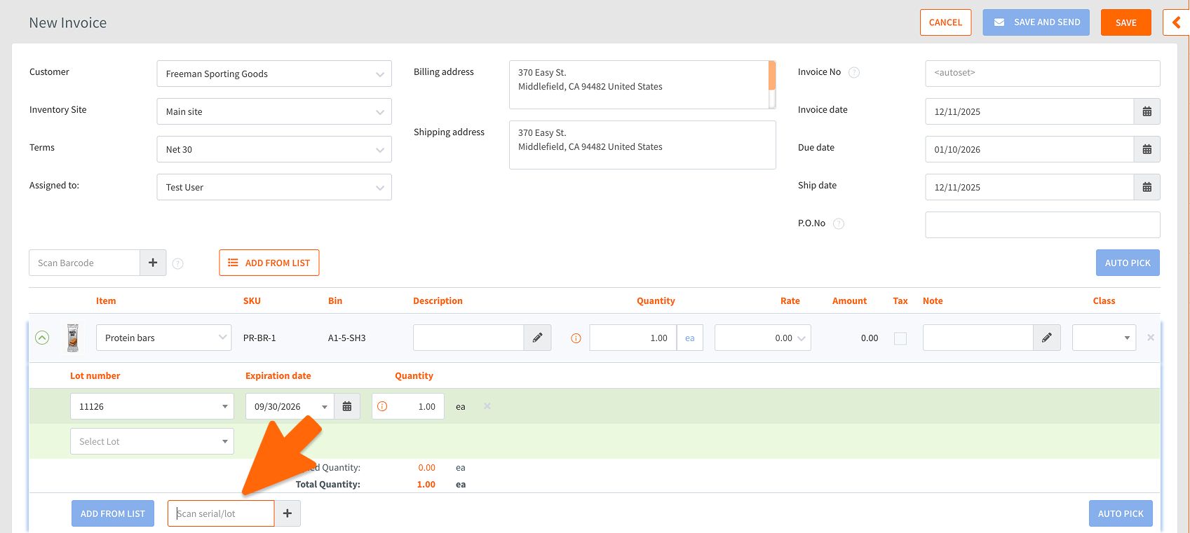 How to Scan Lot- and Serial-Tracked Items In and Out of HandiFox